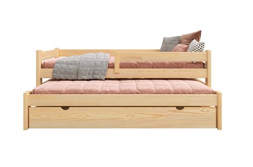 Drewniane łóżko ERNEST