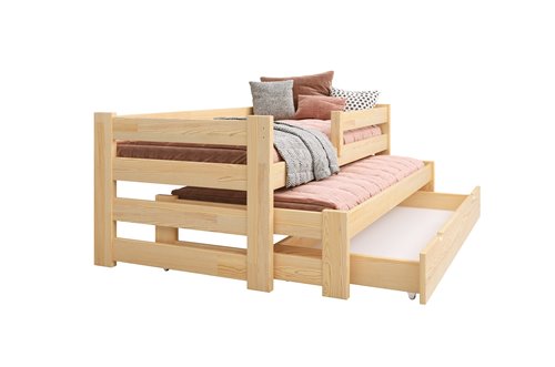 Drewniane łóżko ERNEST