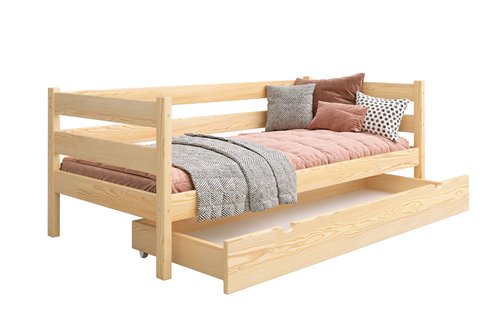 Drewniane łóżko CHARLES