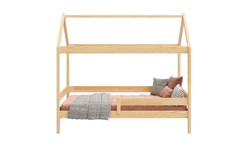Drewniane łóżko DOMEK PLUS