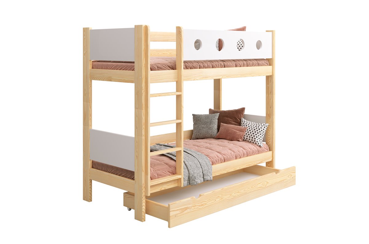 Drewniane łóżko ALESSIO