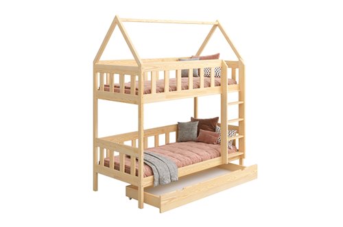 Drewniane łóżko CHARLIE