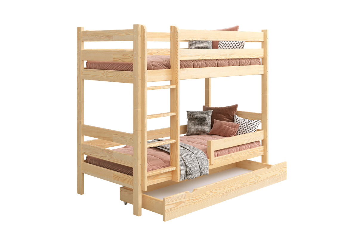 Drewniane łóżko MATTEO LUX