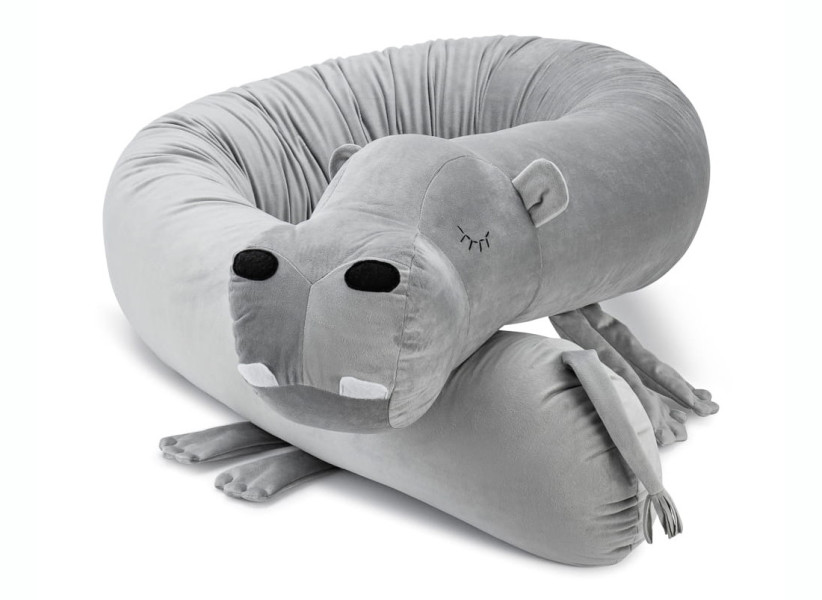 Hipopotam – ochraniacz do łóżeczka i przytulanka do snu