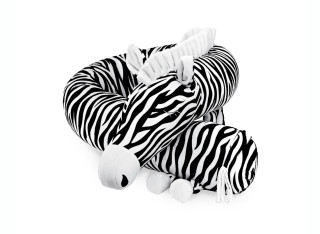 Ochraniacz do łóżeczka – poduszka do zasypiania w kształcie zebry z autorskim printem