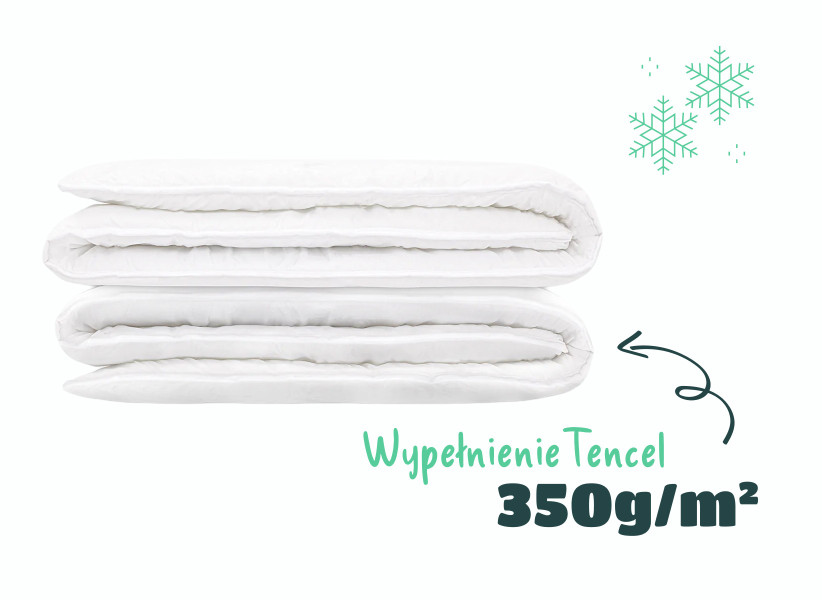 Kołdra bawełniana perkal natural zimowa