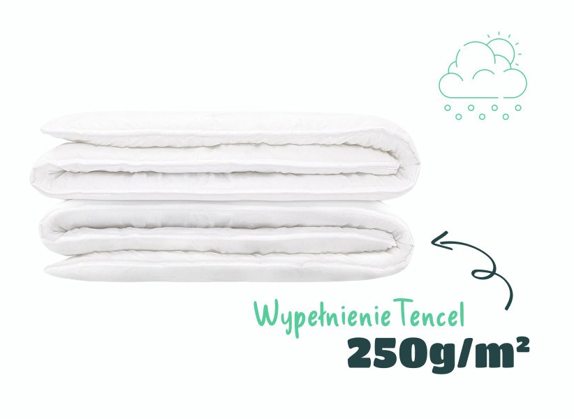 Kołdra bawełniana perkal natural całoroczna