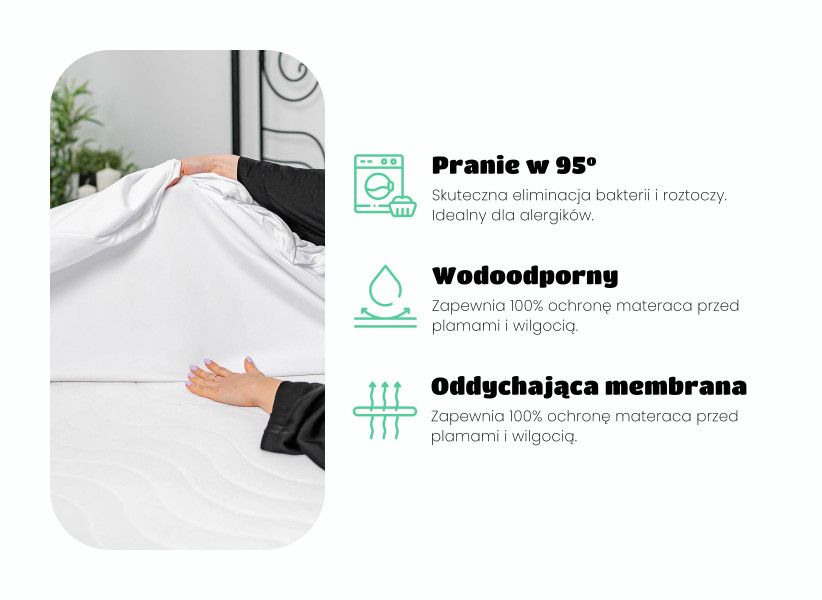 Ochraniacz na materac dwuwarstwowy