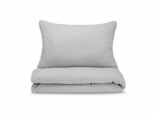 Pościel Muślinowa dla dzieci jasno szara