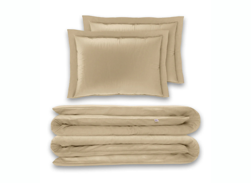 Pościel bawełniana kawa latte