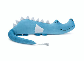 Poduszka smokozaur bawełniany niebieski