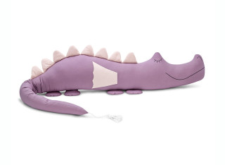 Poduszka smokozaur bawełniany wrzosowo-różowy