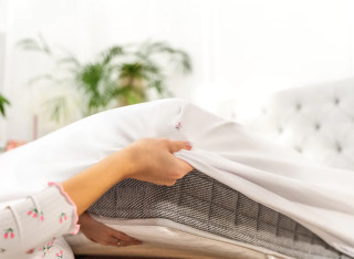 Prześcieradło białe Jersey Premium