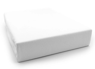 Prześcieradło białe Jersey czesany