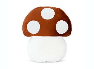 Poduszka dekoracyjna do pokoju dziecka muchomorek czerwony z velvetu