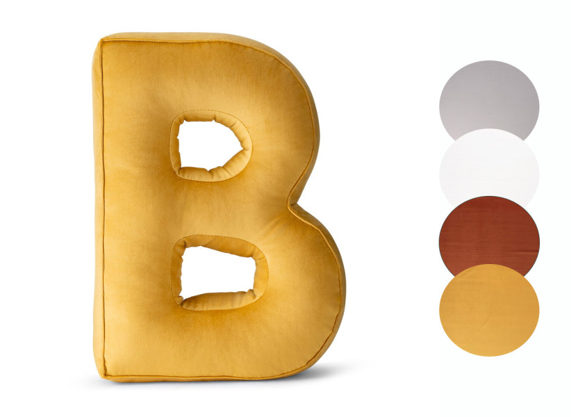 Poduszka ozdobna literka B