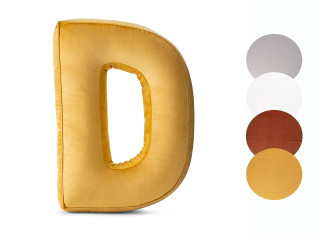 Poduszka ozdobna literka D