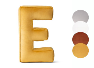 Poduszka ozdobna literka E