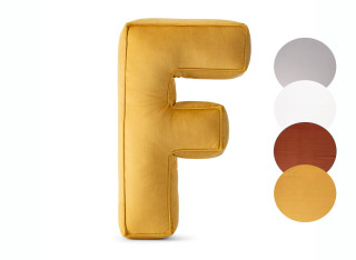 Poduszka ozdobna literka F