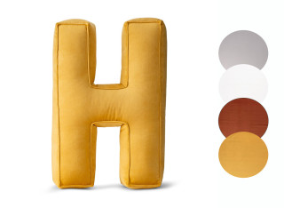 Poduszka ozdobna literka H