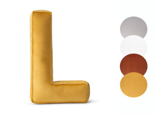 Poduszka ozdobna literka L