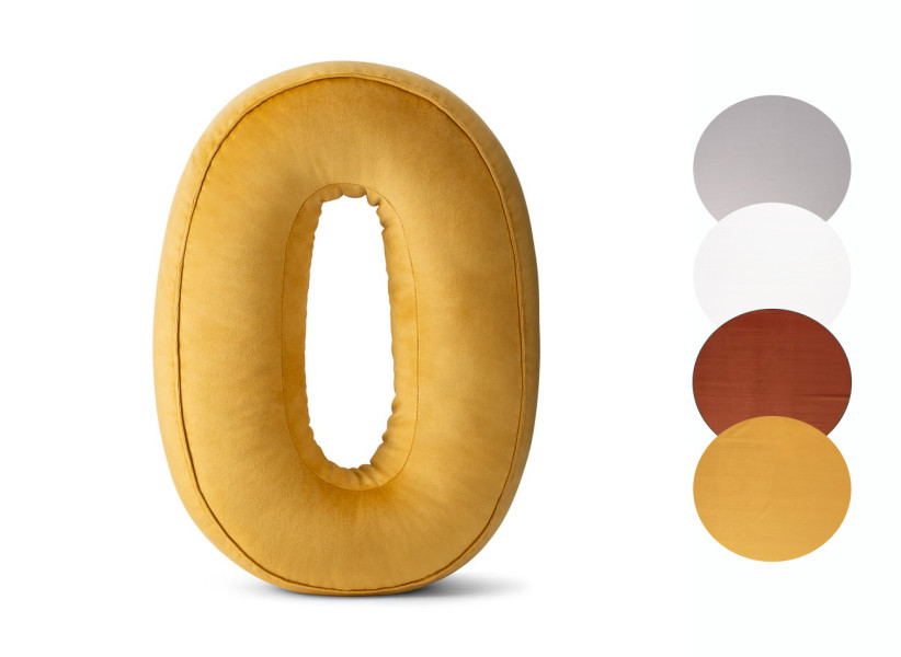 Poduszka ozdobna literka O