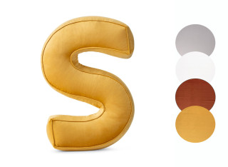 Poduszka ozdobna literka S