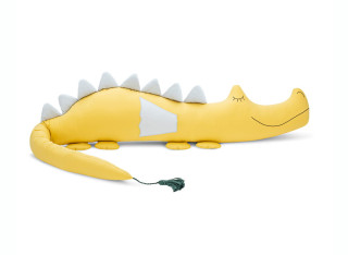 Poduszka smokozaur bawełniany żółty