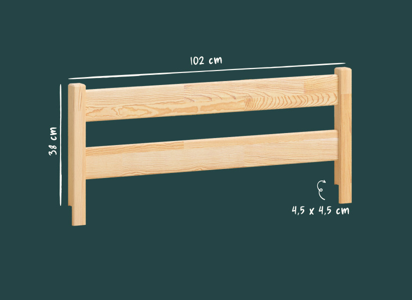 Zdejmowana barierka do łóżka ANNA