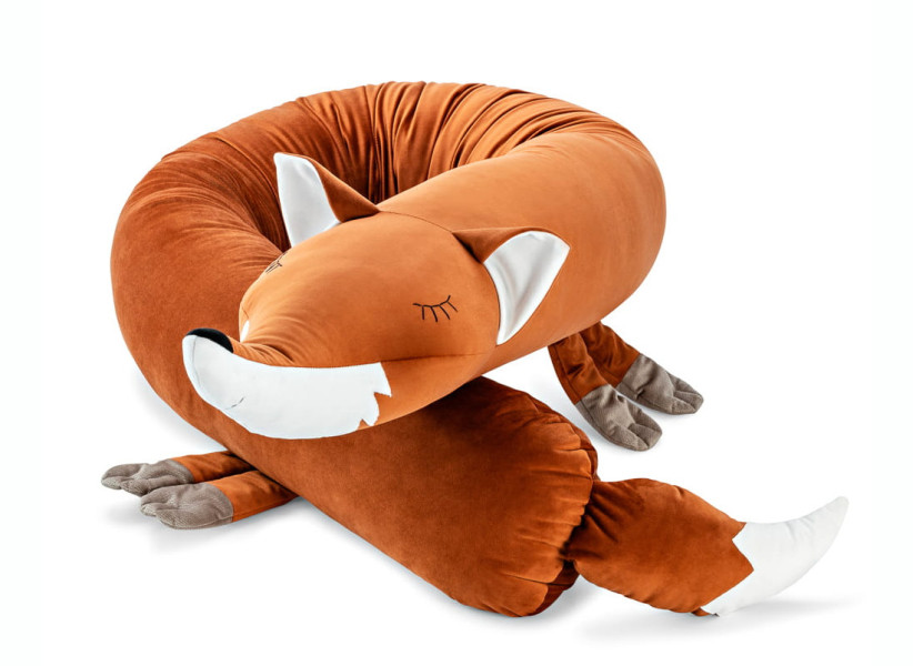 Lisek – ochraniacz do łóżeczka i poduszka przytulanka