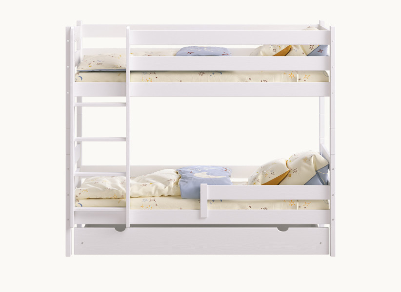 Drewniane Łóżko Piętrowe Rozkładane - MATTEO LUX dla 2 Dzieci