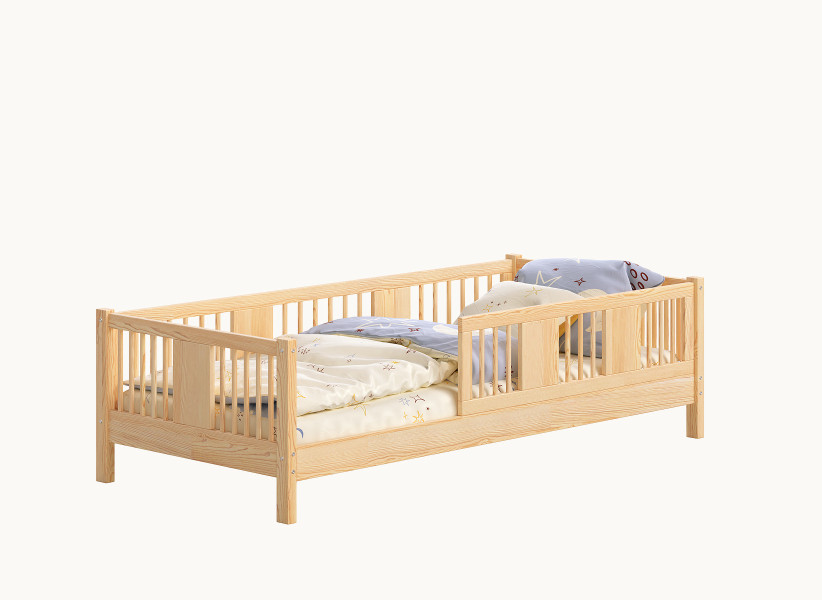 Pojedyncze łóżko dziecięce LENA – niskie łóżko Montessori