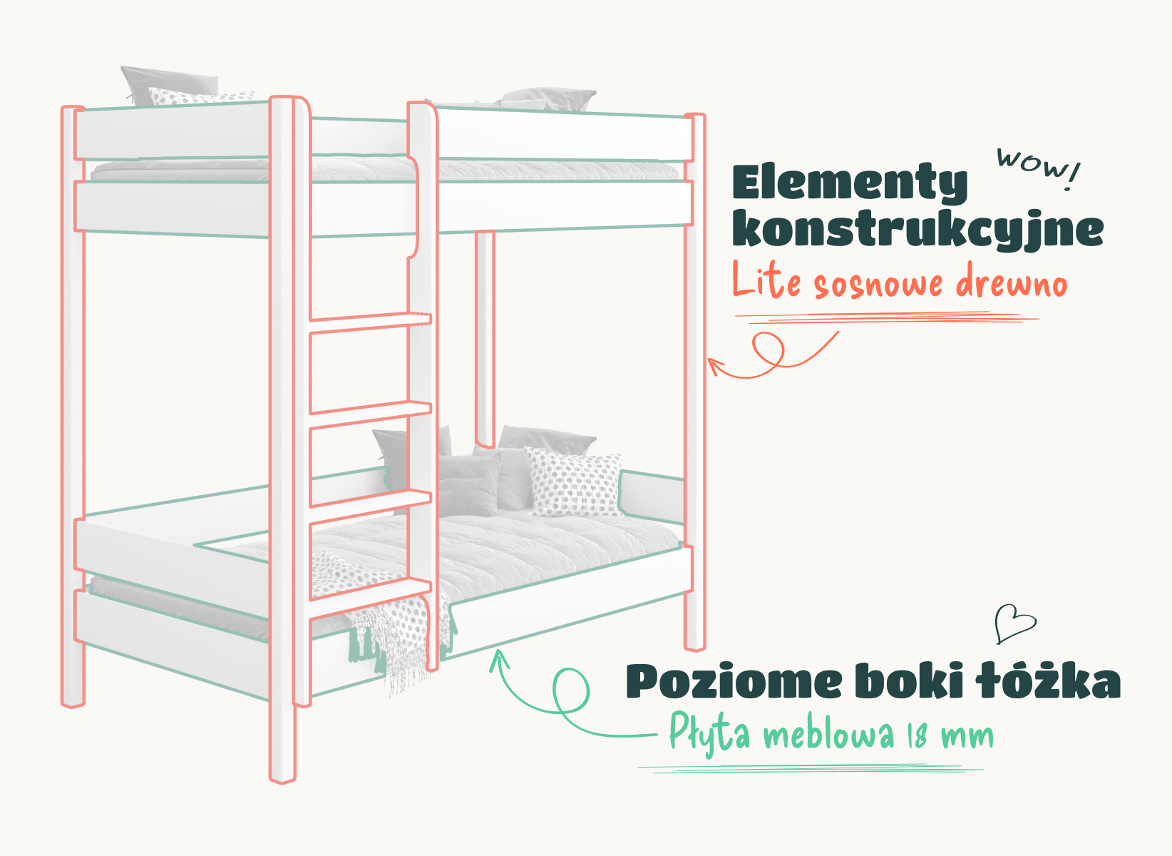 łóżko dla dzieci DIEGO